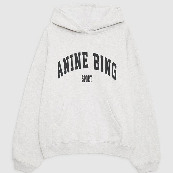 SOLD Anine Bing HARVEY SWEATSHIRT - HEATHER GREY - Picture 4 of 8